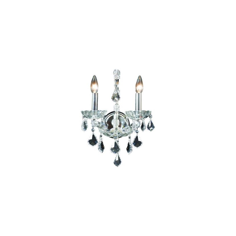 Maria Teresa Classic 2-Light Wall Sconce Chrome