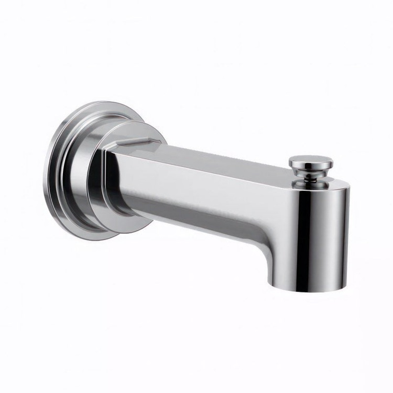 Tub Spout Greenfield Pull Up Chrome 7-3/8 Inch Metal