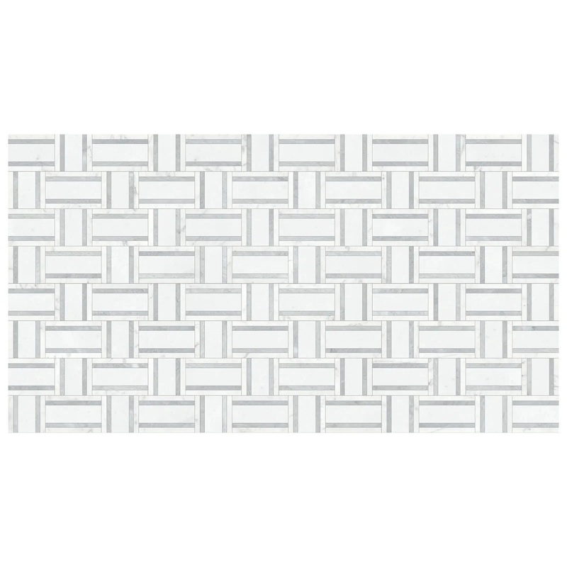 Utopio Cesto Dove Honed Natural Stone Waterjet Mosaic