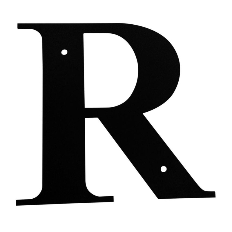 Village Wrought Iron LET-R-S Letter R Small