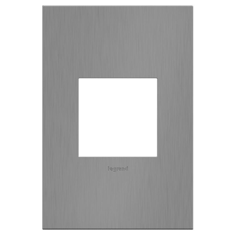 Wall Plate from the Adorne Collection in Brushed Black Nickel Finish by Legrand