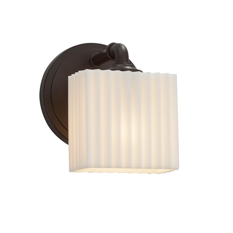 Wall Sconce from the Porcelina Collection in Dark Bronze Finish by Justice Designs
