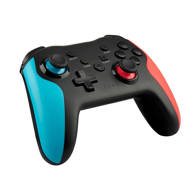 Wireless Bluetooth 4.0 Pro Gaming Controller – Multi-Platform Compatibility, 6-Axis Gyro, Turbo Function(Black, blue, red)