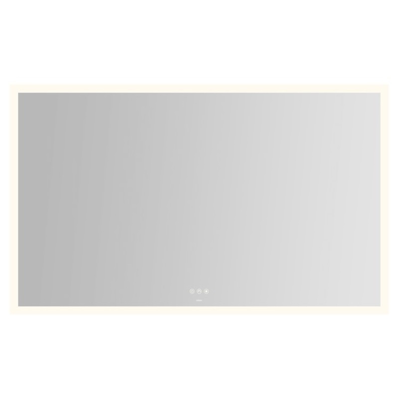 Bathroom Mirror Instinct with Perimeter Lighting Rectangular 60 x 36 Inch Wall Mount