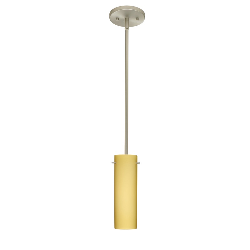 Besa 1TT-4930VM-LED-SN Copa One Light Pendant Satin Nickel (Discontinued)