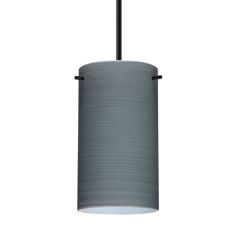 Besa B-4404TN-BK Besa Stilo 7 Pendant One Light Pendant Black