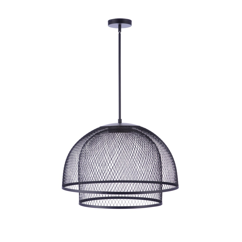 Craftmade P1006FB-LED Sculptural Statement Pendants LED Pendant Flat Black