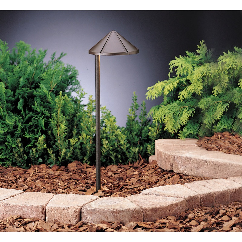 Kichler 15315AZT One Light Path & Spread, Textured Architectural Bronze