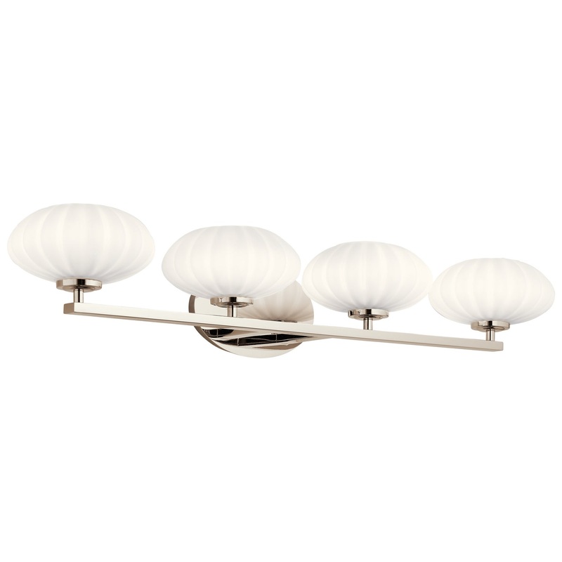 Kichler 55026PN Four Light Bath, Polished Nickel
