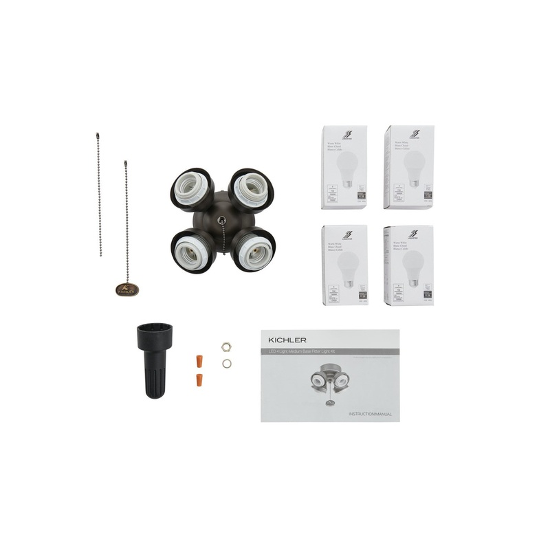 LED Fan Fitter from the Accessory Collection in Satin Natural Bronze Finish by Kichler