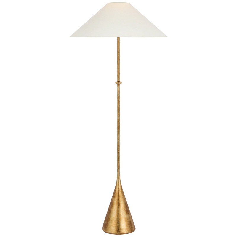 LED Floor Lamp from the Zealous Collection in Museum Gild Finish by Visual Comfort Signature