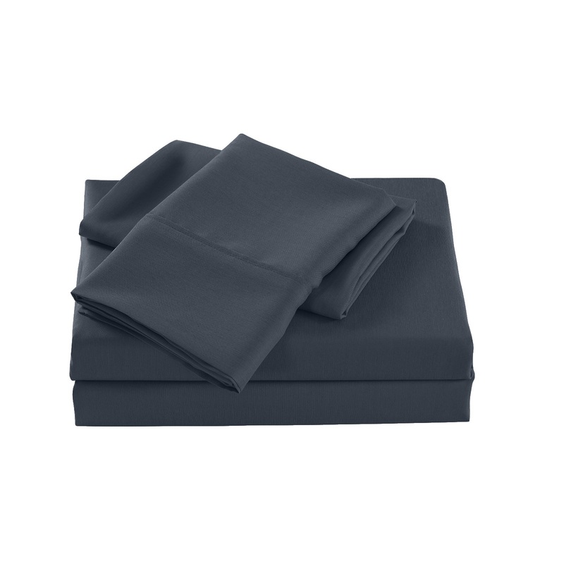 Royal Comfort 2000 Thread Count Bamboo Cooling Sheet Set Ultra Soft Bedding – Single – Charcoal