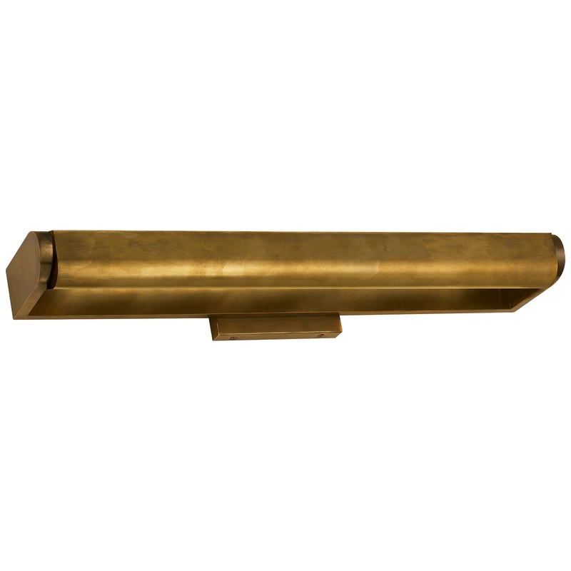 Three Light Wall Sconce from the David Art Collection in Hand-Rubbed Antique Brass Finish by Visual Comfort Signature