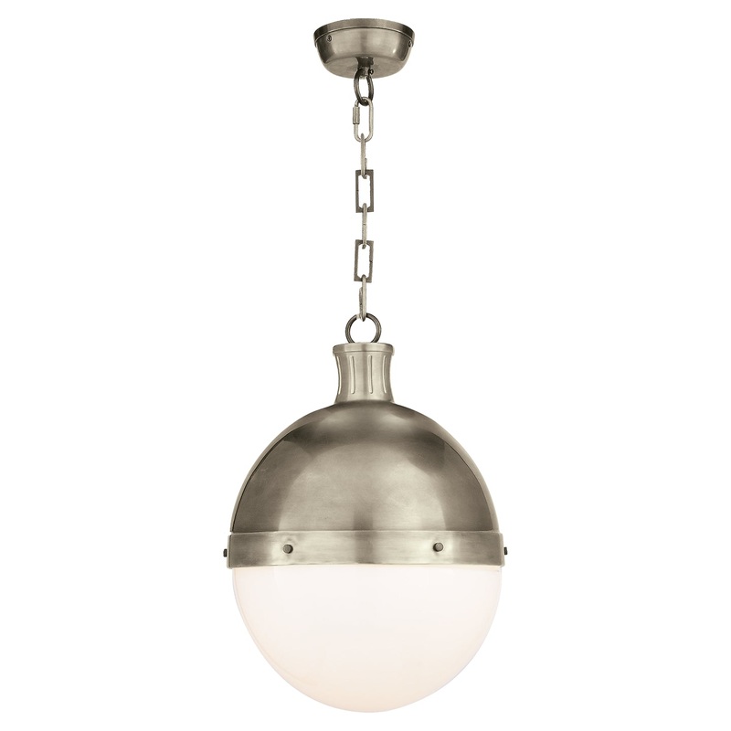 Two Light Pendant from the Hicks Collection in Antique Nickel Finish by Visual Comfort Signature
