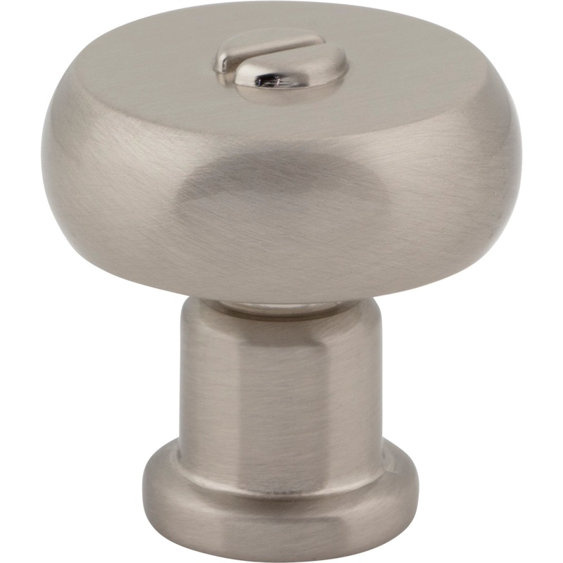 Atlas Homewares Everitt Knob 1 3/16 Inch Brushed Nickel