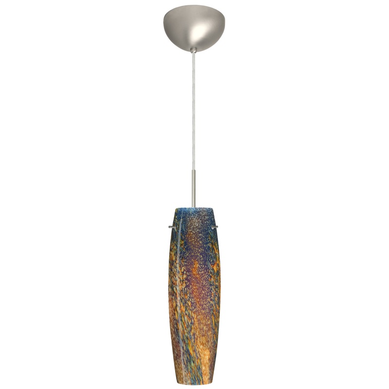 Besa 1BC-4121CE-MED-SN Tu Tu One Light Pendant Satin Nickel (Discontinued)