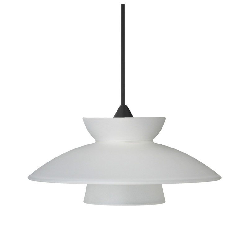 Besa 1XT-271825-LED-BK Besa Trilo 7 Pendant LED Pendant Black