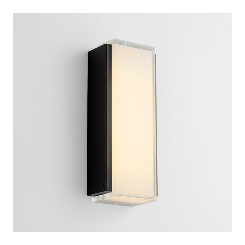 Helio Single-Light Medium Outdoor Wall Sconce – Black