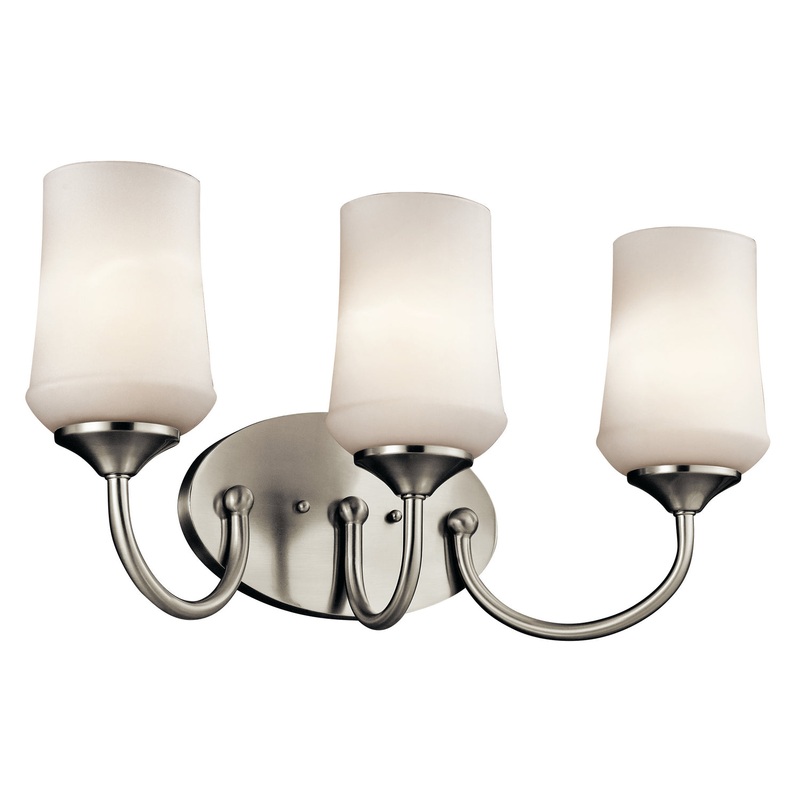 Kichler 45570NI Three Light Bath, Brushed Nickel