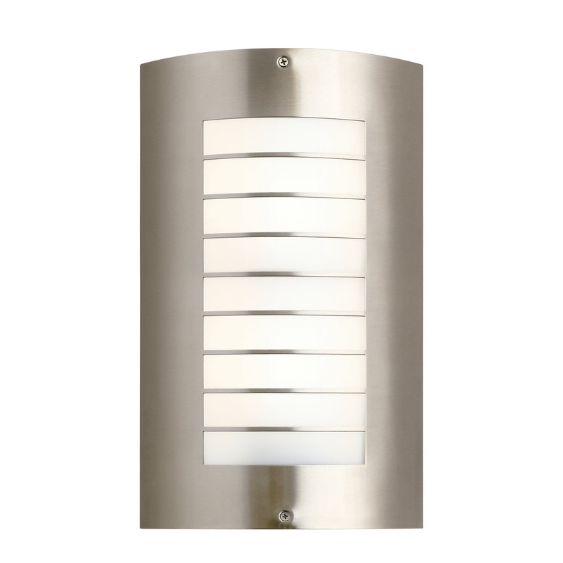 Kichler 6048NI Two Light Outdoor Wall Mount, Brushed Nickel