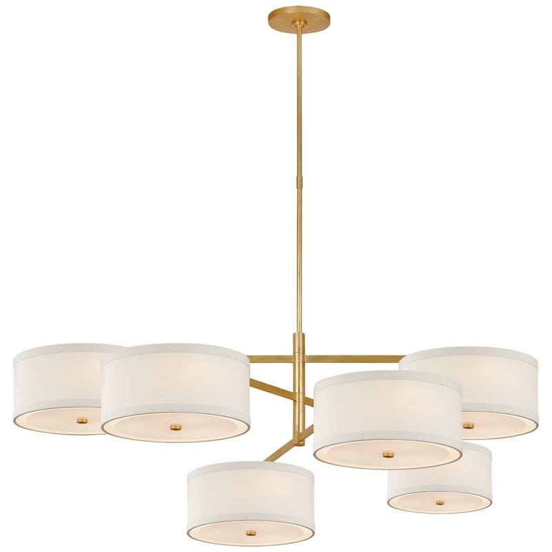 LED Chandelier from the Walker Collection in Gild Finish by Visual Comfort Signature