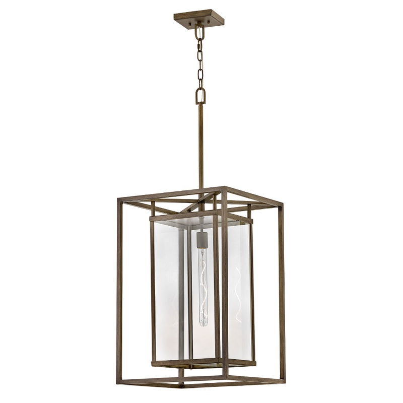 Max Extra Large Hanging Lantern Burnished Bronze 4W / 120V Bulb(s)