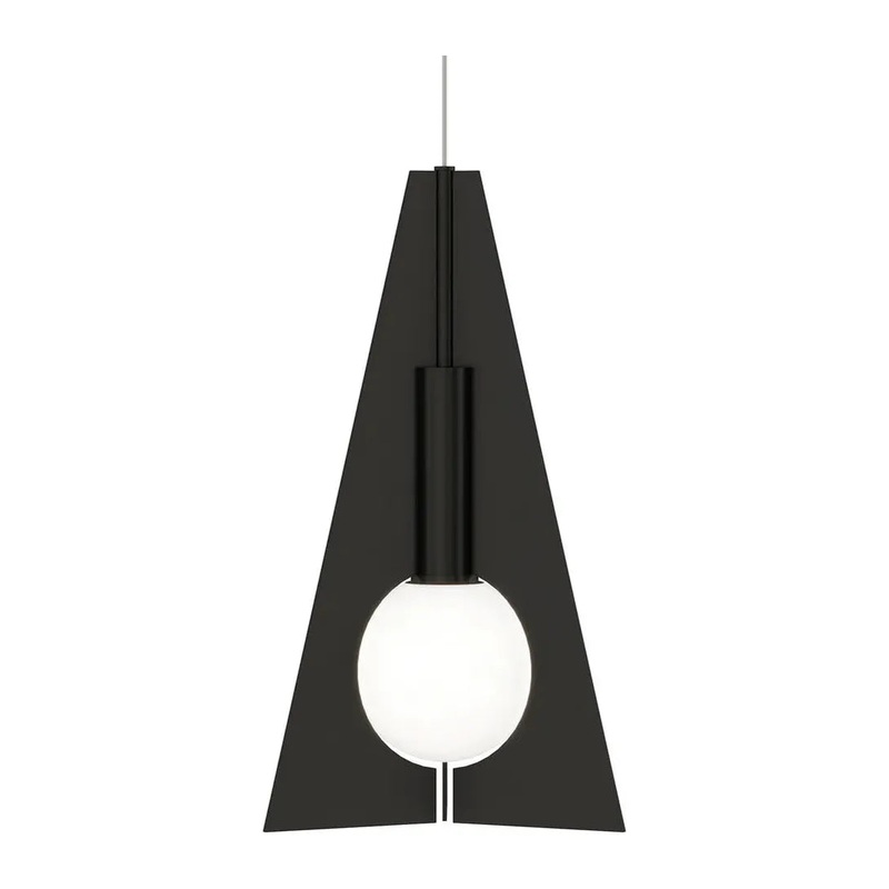 Mini Orbel Pyramid Pendant MonoPoint Nightshade Black