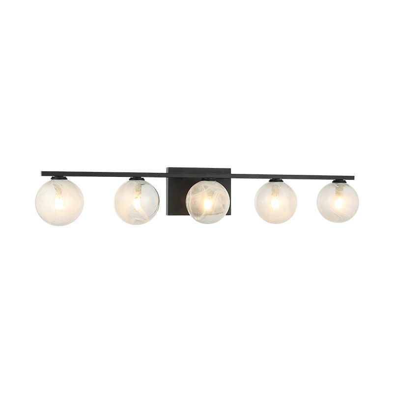 Nimbus 5-Light Wall Sconce Matte Black