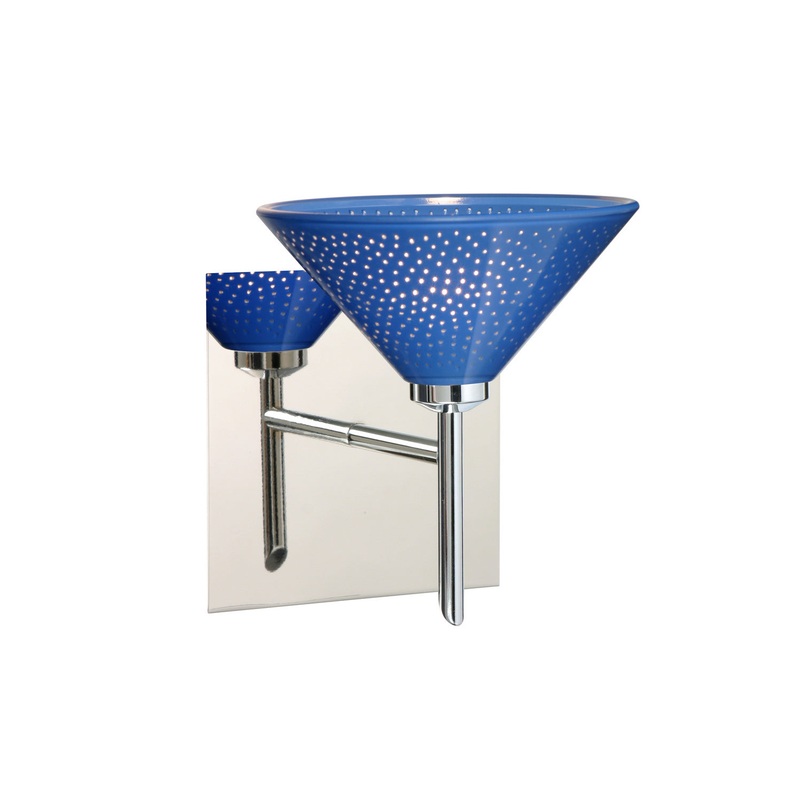 One Light Wall Sconce from the Kona Collection in Chrome Finish by Besa