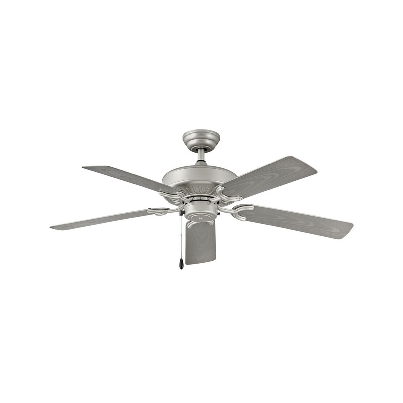 52″ Ceiling Fan from the Oasis Collection in Brushed Nickel Finish by Hinkley