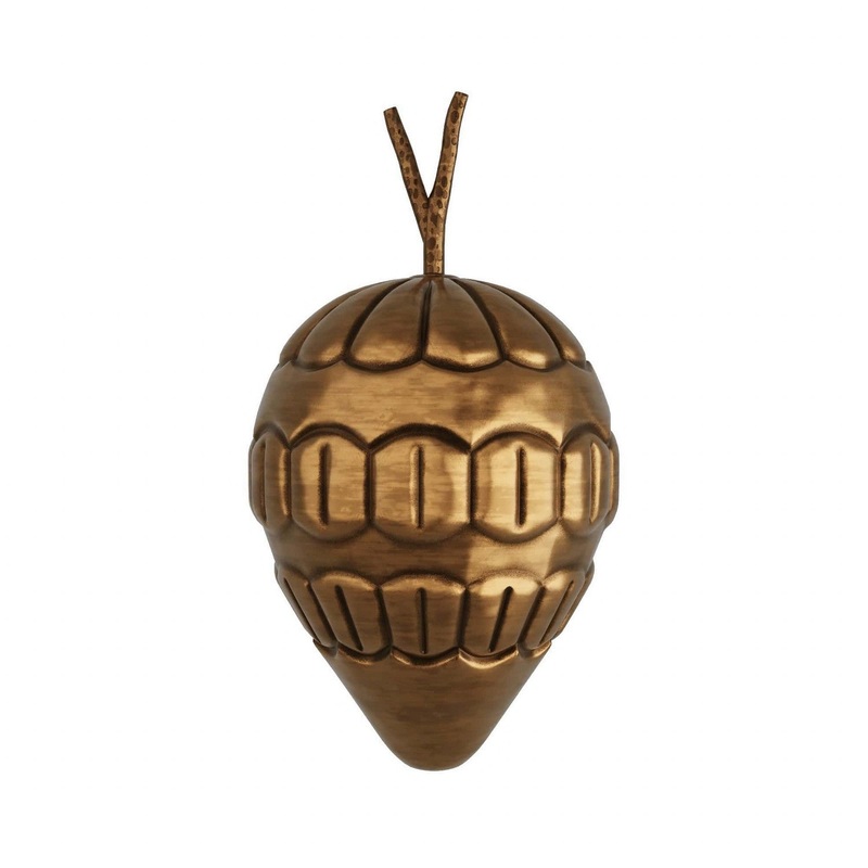 Arteriors GDASI03 Soursop Sculpture Vintage Brass
