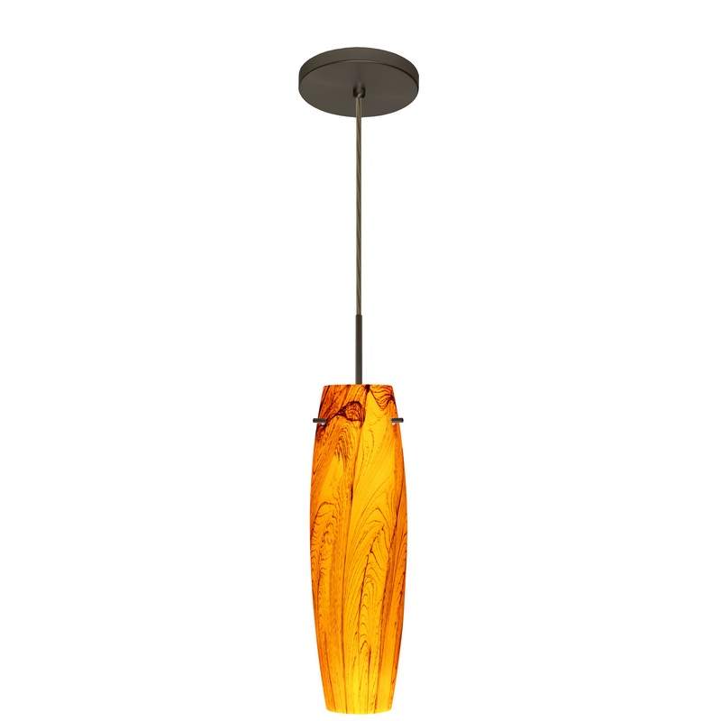 Besa 1BT-4121HB-MED-BR Tu Tu One Light Pendant Bronze