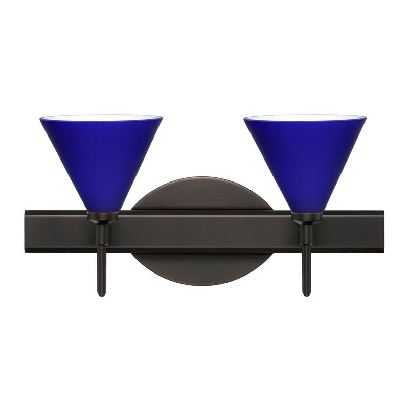 Besa 2SW-5121CM-BR Kani Two Light Wall Sconce Bronze (Discontinued)