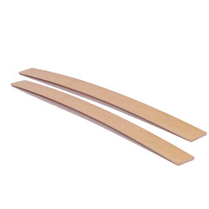 Coppia PZ 2 Listelli Curvati in Legno di Faggio – Ricambio per Doga  6,7 X 77 X 0,8 Cm (per Letto con Telaio in Legno Larghezza 80 cm)
