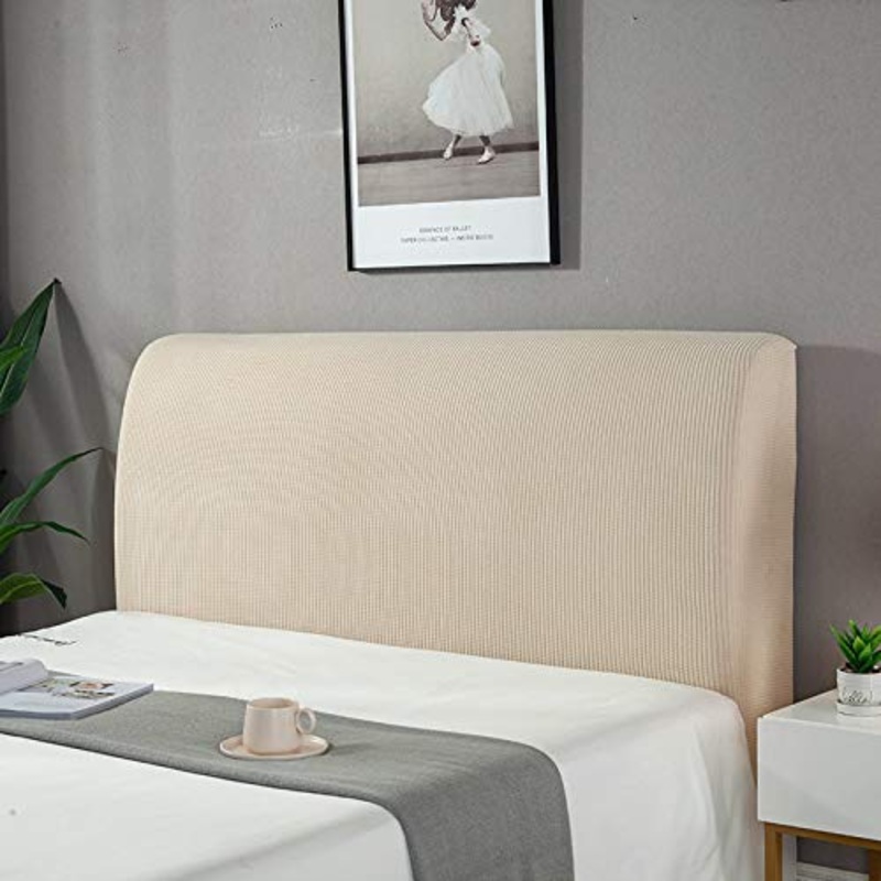 Copri Testiera Letto Copertura Fodera Testata Letto Universale all-Inclusive Fodera Elastica Protezione di Forma Semicircolare Curva, Decora La Camera da Letto (Color : B, Size : 170~180CM)