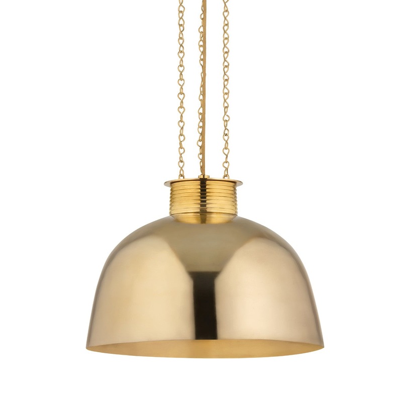 Corbett Lighting 495-20-VB Perseus One Light Pendant Vintage Brass
