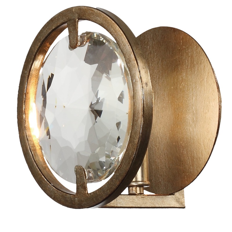 Crystorama QUI-7621-DT Quincy One Light Wall Sconce Distressed Twilight