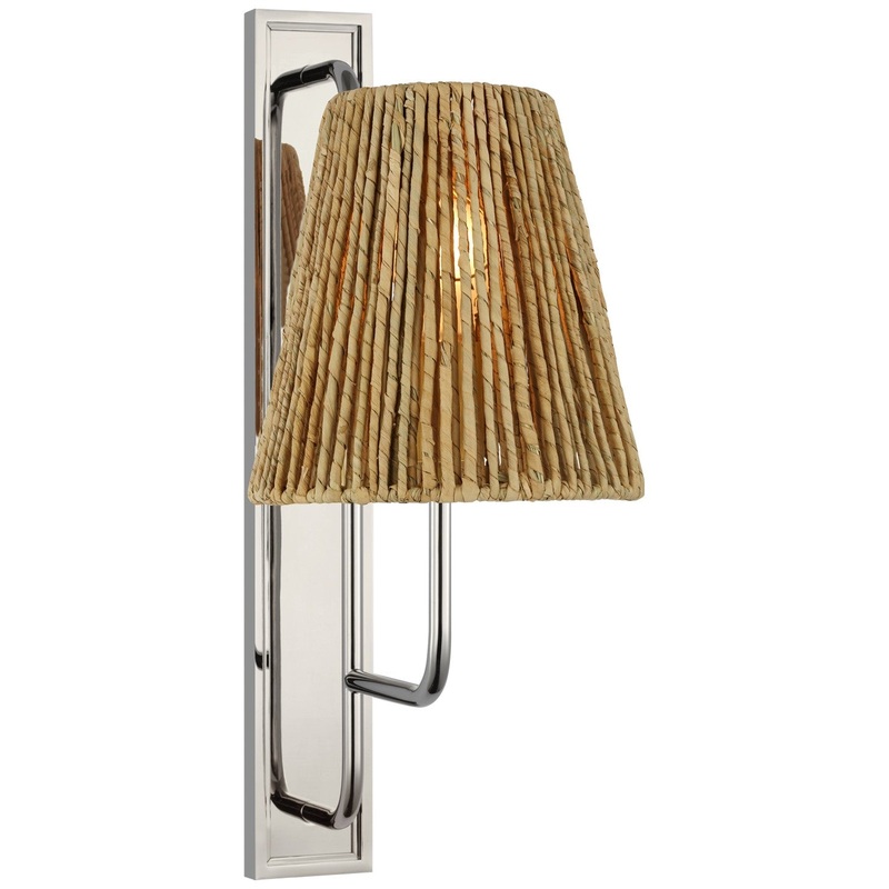 LED Wall Sconce from the Rui Collection in Polished Nickel Finish by Visual Comfort Signature