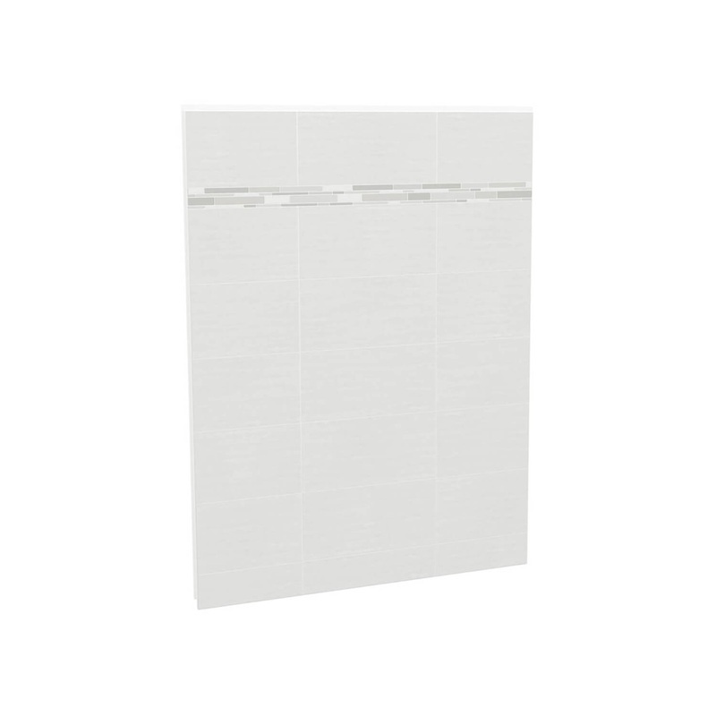 MAAX 103412-300-524 Utile 60 in. Composite Direct-to-Stud Back Wall in Origin Arctik