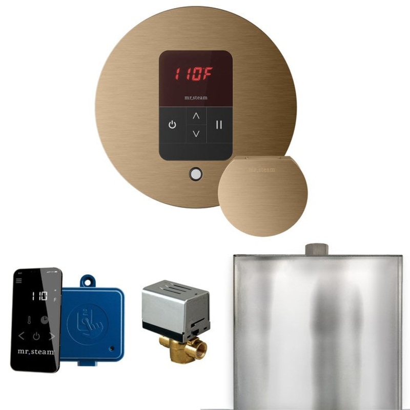 Steam Kit Basic Butler Brushed Bronze Control Package Round