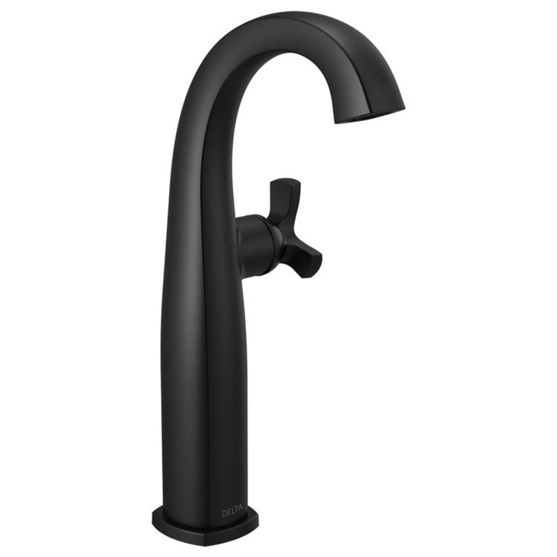 Vessel Faucet Stryke Deck Mount 1 Helo WaterSense/CALGreen ADA Matte Black 1.2 Gallons per Minute