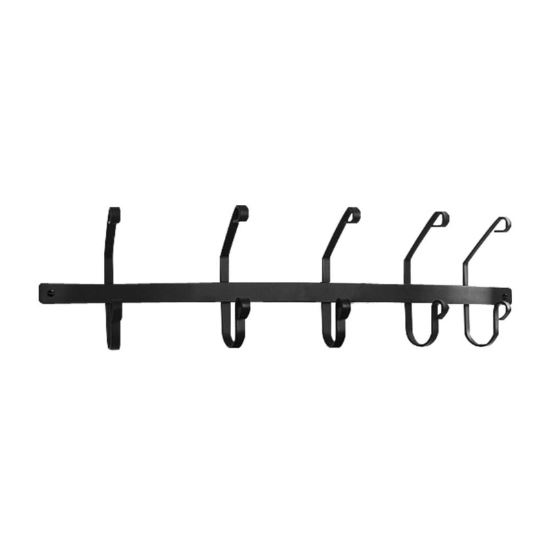 Village Wrought Iron CT-WH-5 Coat Bar with 5 hooks   **FINAL SALE – Non-returnable**