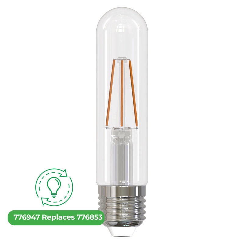 3 Watt T9 5” Clear, 250  Lumens, E26 base, 120 Volt Light Bulb by Bulbrite