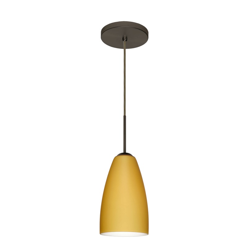 Besa 1JT-1511VM-BR Riva One Light Pendant Bronze