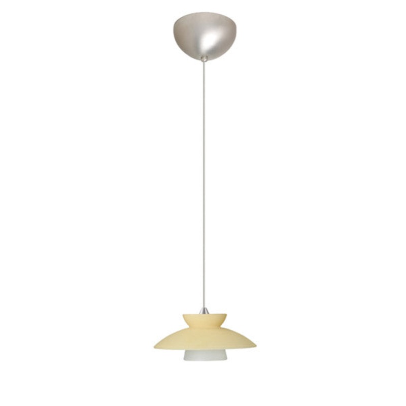 Besa 1XC-271897-SN Trilo One Light Pendant Satin Nickel