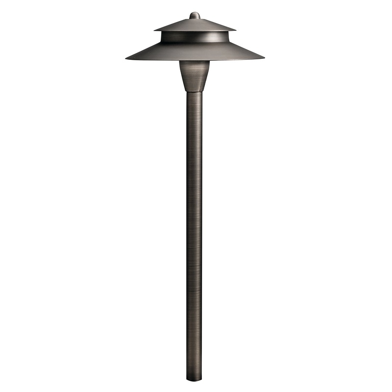 Kichler 15480CBR One Light Path Light, Centennial Brass