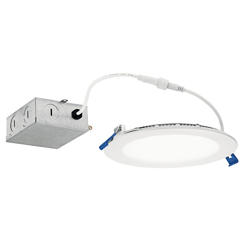 Kichler DLSL06R3090WHT LED Downlight, Textured White