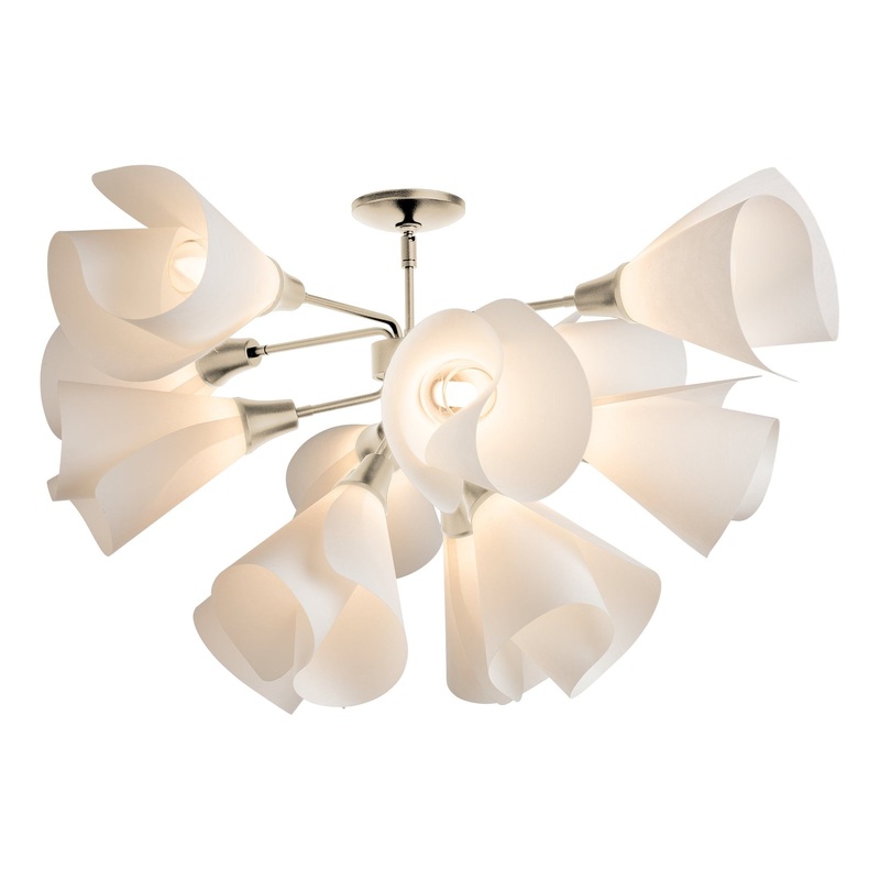 Mobius 12-Light Semi-Flush Soft Gold