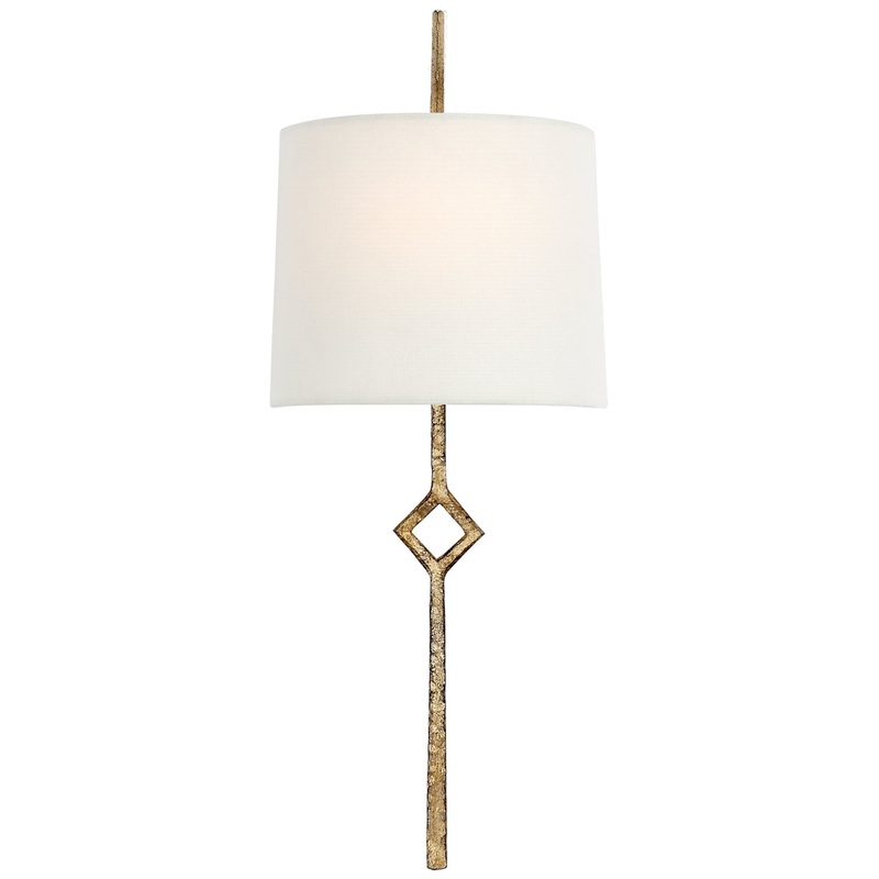 One Light Wall Sconce from the Cranston Collection in Gilded Iron Finish by Visual Comfort Signature