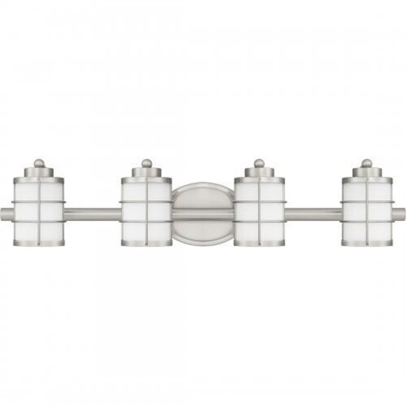Quoizel HZT8631BN Hazlett Bath 4 lights brushed nickel Bath Light